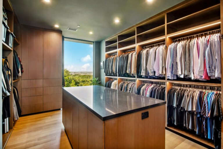 clean luxury closet well organized